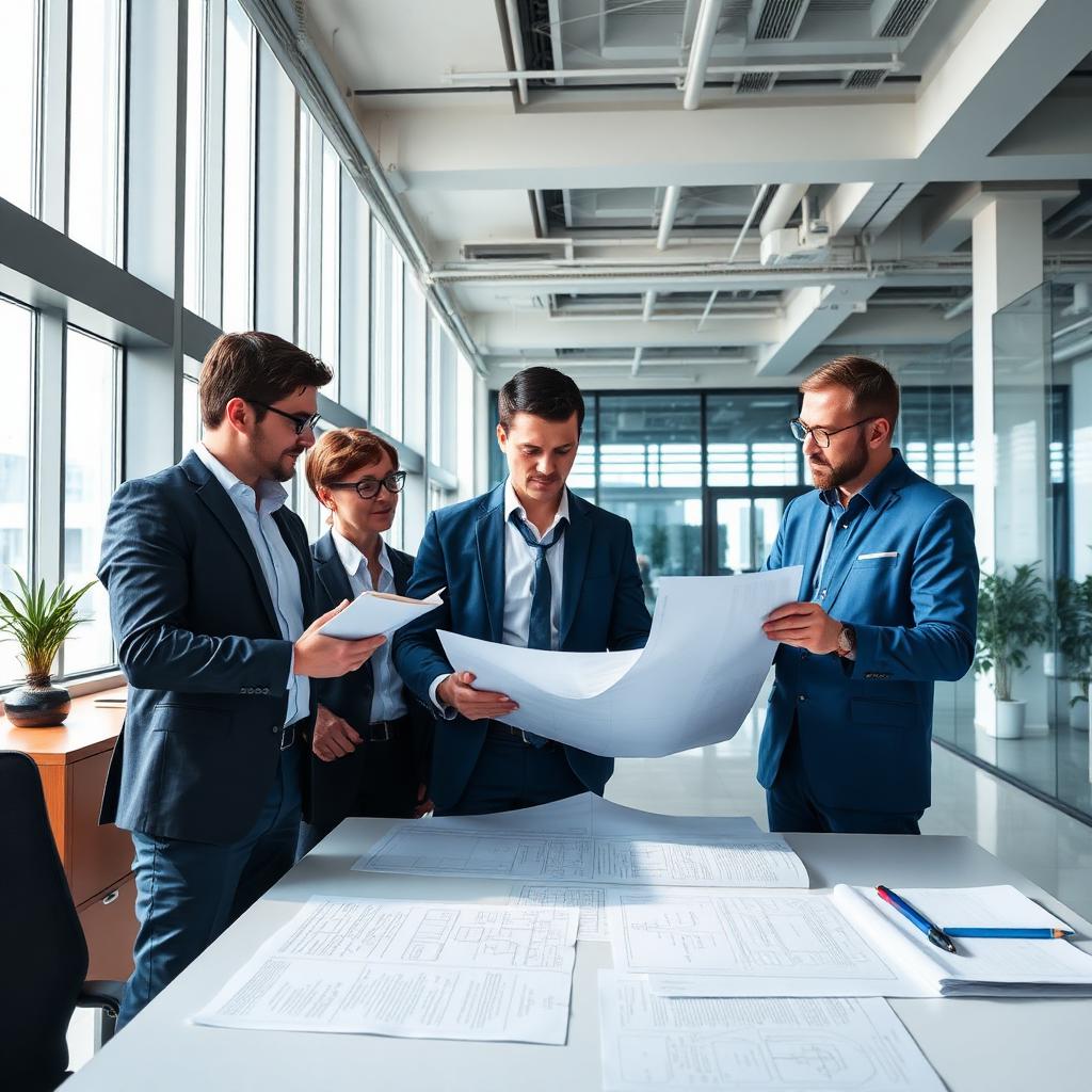 Đội ngũ tư vấn C&E làm việc tại văn phòng